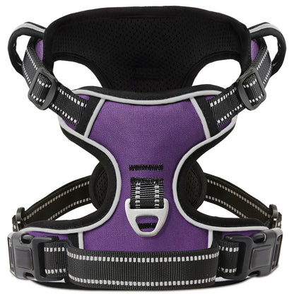 HEELE No-Pull Dog Harness, Adjustable Reflective Harness with Handle for All Dog Sizes