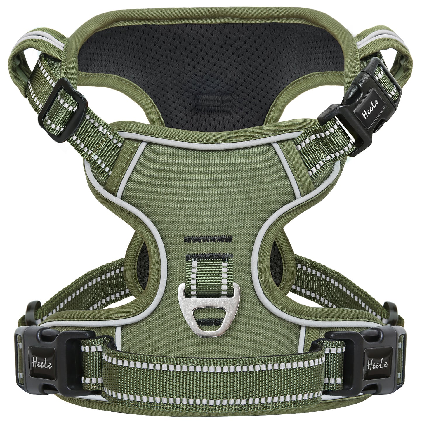 HEELE No-Pull Dog Harness, Adjustable Reflective Harness with Handle for All Dog Sizes