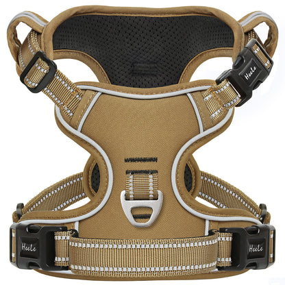 HEELE No-Pull Dog Harness, Adjustable Reflective Harness with Handle for All Dog Sizes