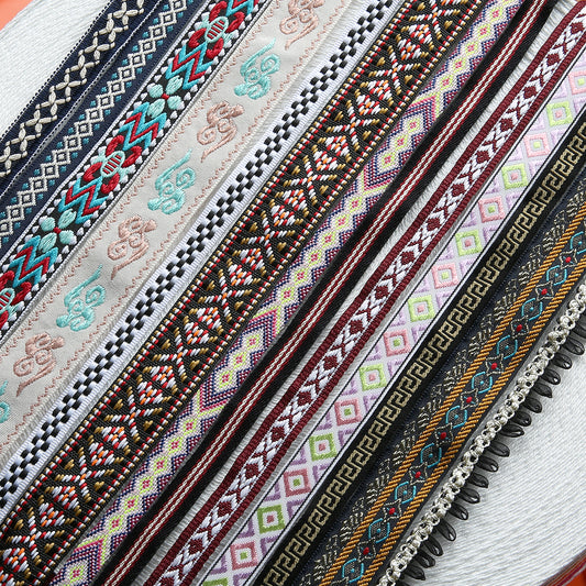 Polyester Jacquard Webbing Bohemian Style - Customize