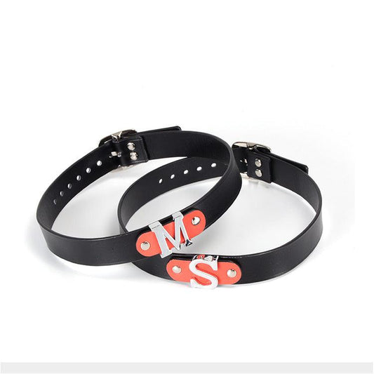 Sexy PU Letter Collar BDSM