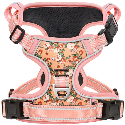 HEELE No-Pull Dog Harness, Adjustable Reflective Harness with Handle for All Dog Sizes