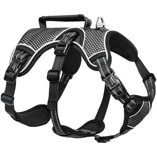 HEELE Escape Proof Dog Harness, No Pull Reflective Vest with Handle for Training & Walking