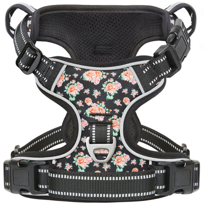 HEELE No-Pull Dog Harness, Adjustable Reflective Harness with Handle for All Dog Sizes