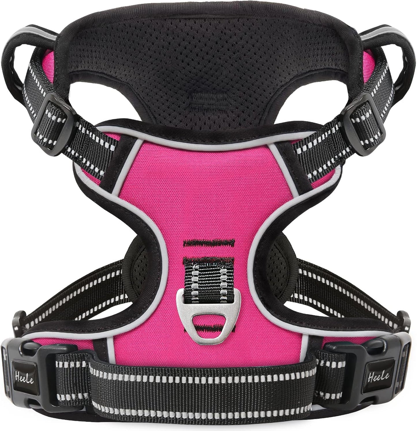 HEELE No-Pull Dog Harness, Adjustable Reflective Harness with Handle for All Dog Sizes