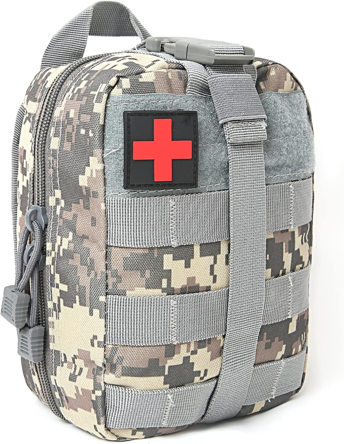 BITUOR Tactical First Aid Pouch, MOLLE Medic Bag for Hiking, Camping, Travel