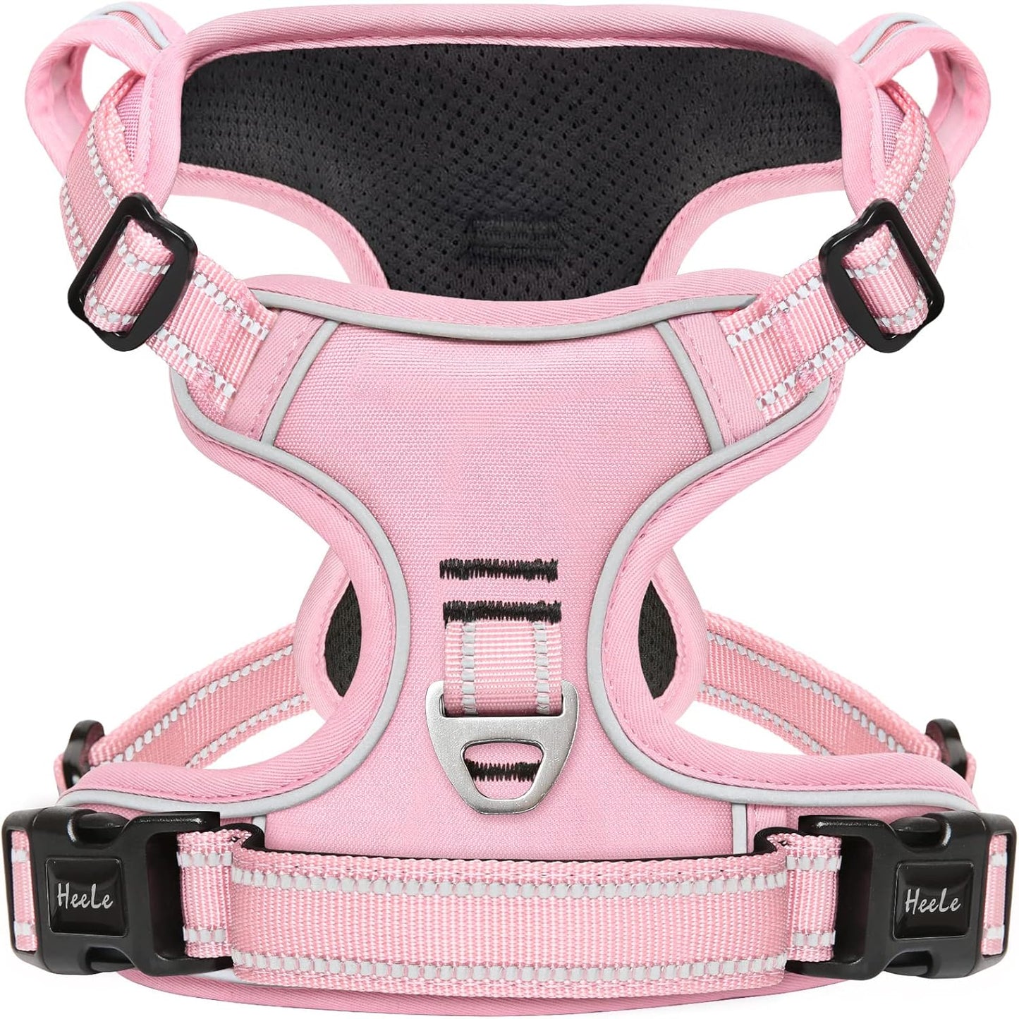 HEELE No-Pull Dog Harness, Adjustable Reflective Harness with Handle for All Dog Sizes