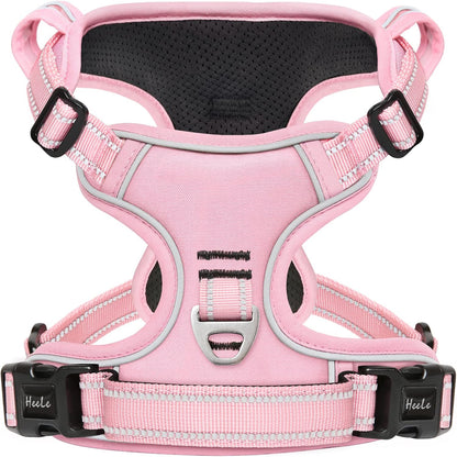 HEELE No-Pull Dog Harness, Adjustable Reflective Harness with Handle for All Dog Sizes